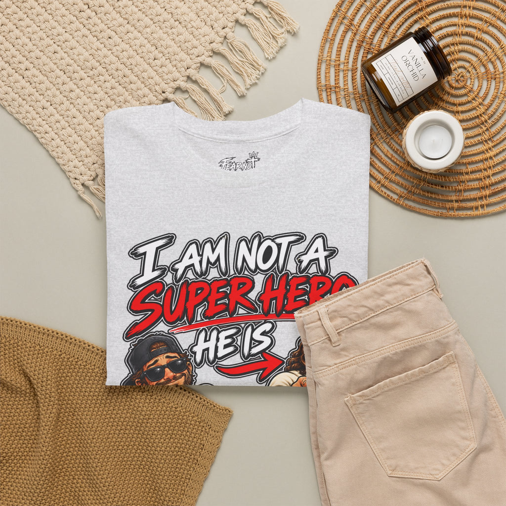 I Am Not a Superhero Tee — He Is Christian Jesus Graphic T-Shirt