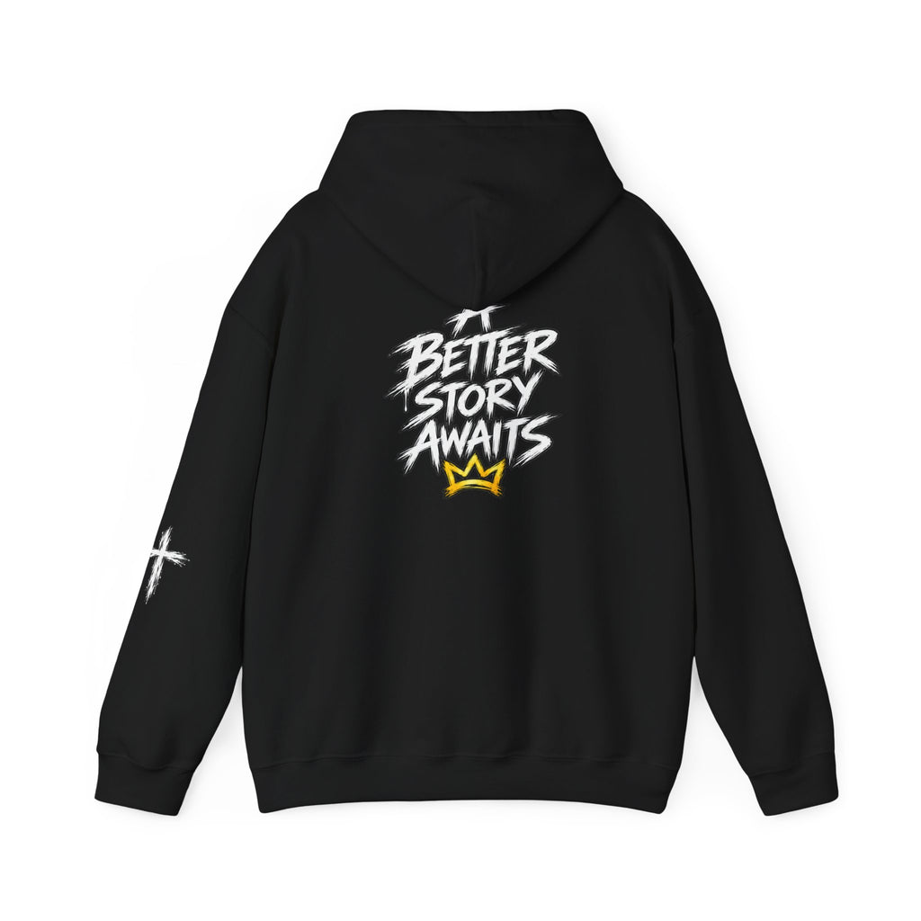 Jesus Is My Hero Hoodie | Christian Faith Crown Graffiti Design