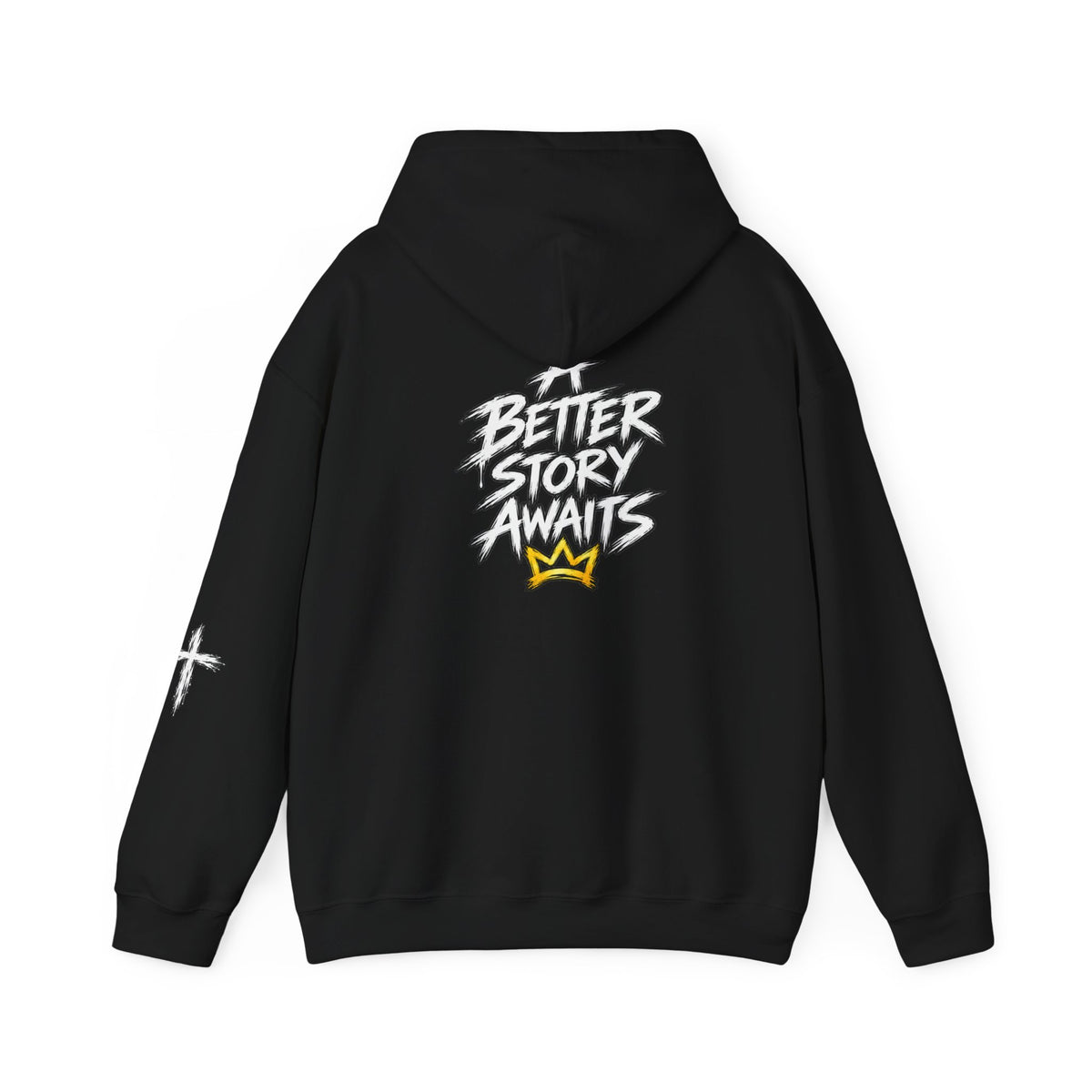 Jesus Is My Hero Hoodie | Christian Faith Crown Graffiti Design