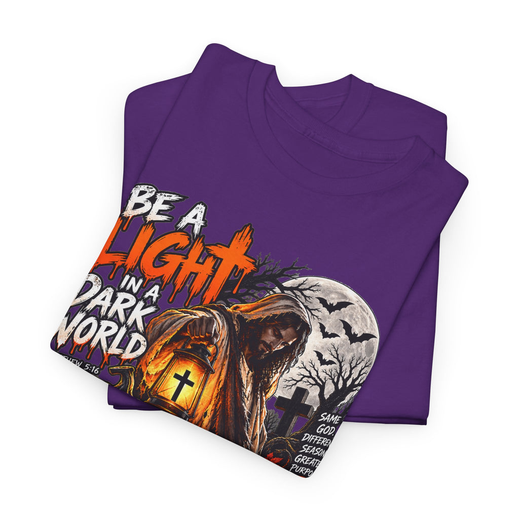 Christian Halloween T-Shirt — "Be a Light in a Dark World, Choose Jesus"