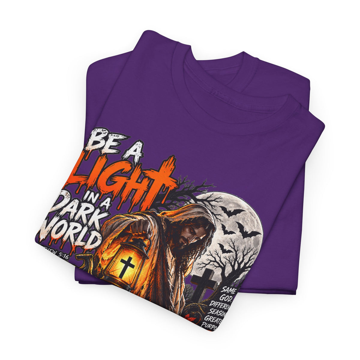 Christian Halloween T-Shirt — "Be a Light in a Dark World, Choose Jesus"