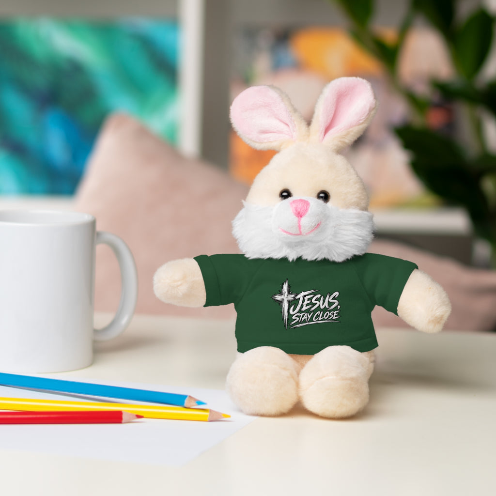 Christian Teddy Bear with "Jesus is Savior" Tee — Plush Gift for Kids & Church Events
