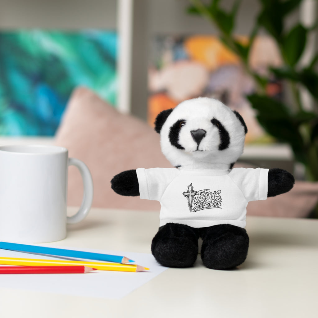 Christian Teddy Bear with "Jesus is Savior" Tee — Plush Gift for Kids & Church Events