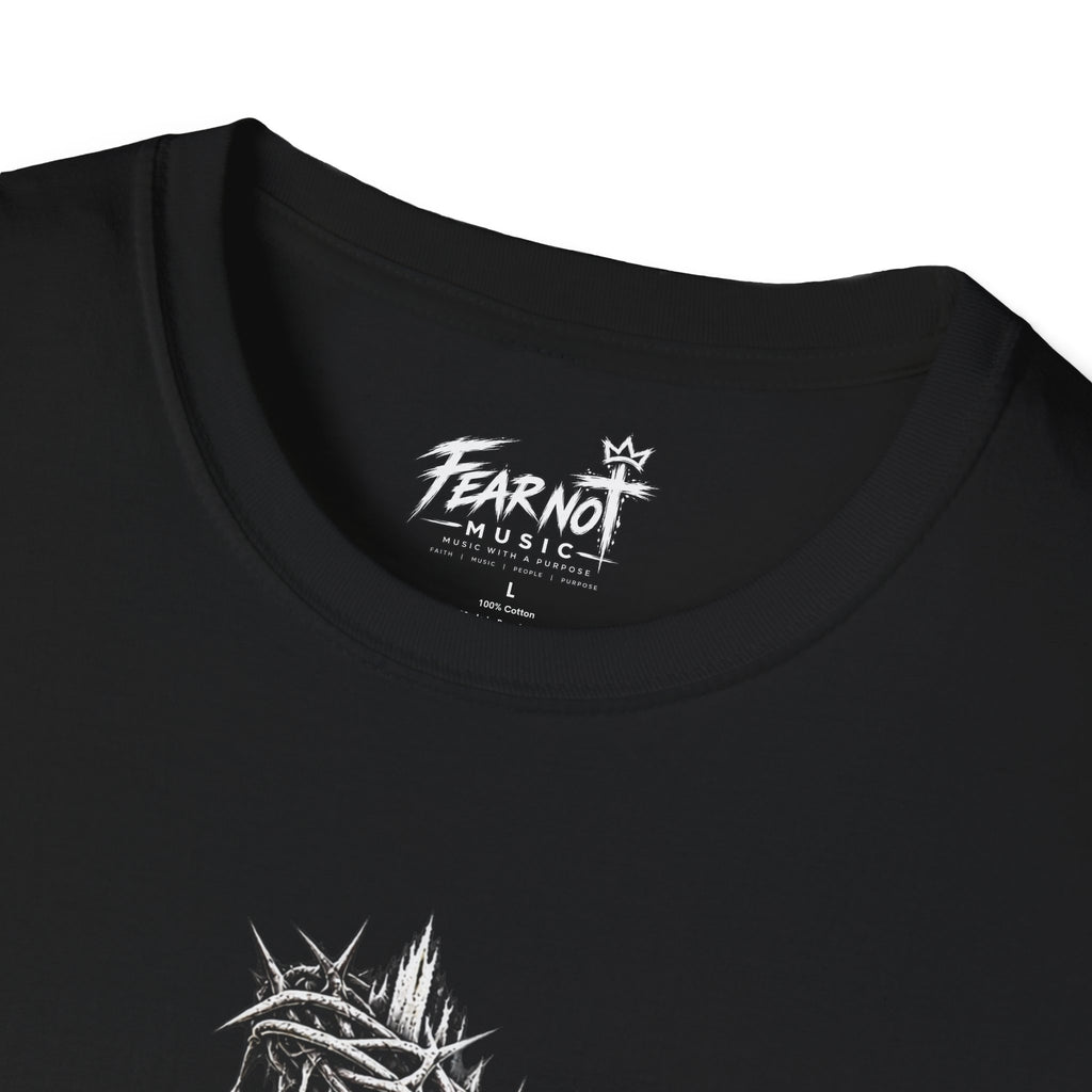Fear Not Cross T-Shirt — Gothic Christian Faith Tee