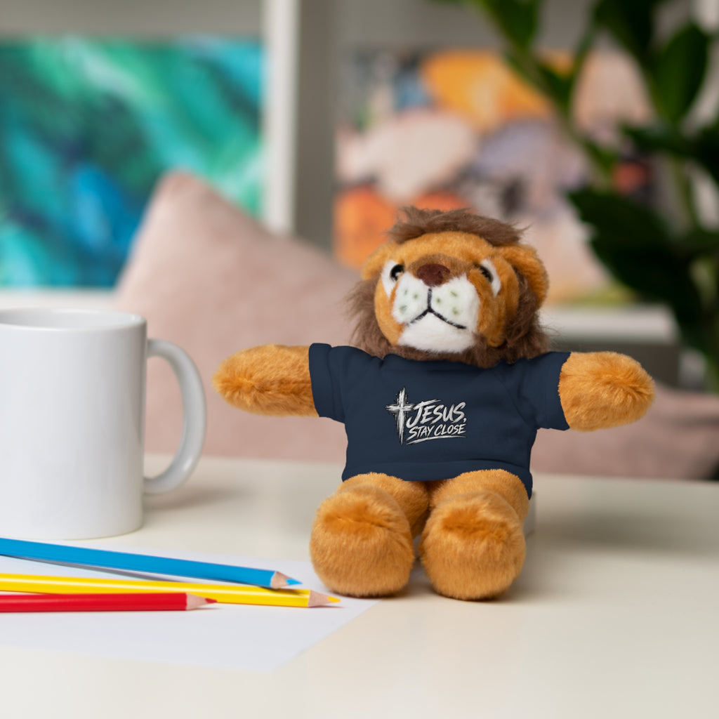 Christian Teddy Bear with "Jesus is Savior" Tee — Plush Gift for Kids & Church Events