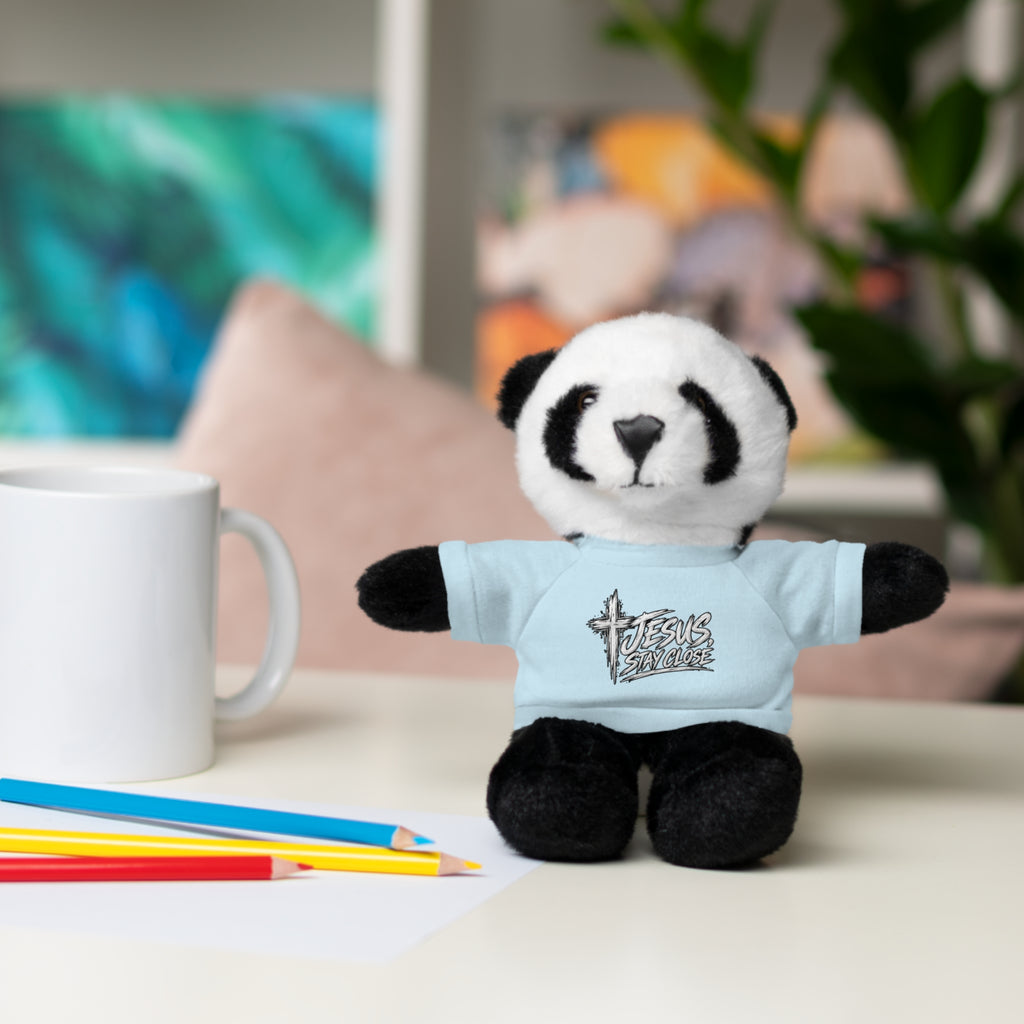 Christian Teddy Bear with "Jesus is Savior" Tee — Plush Gift for Kids & Church Events