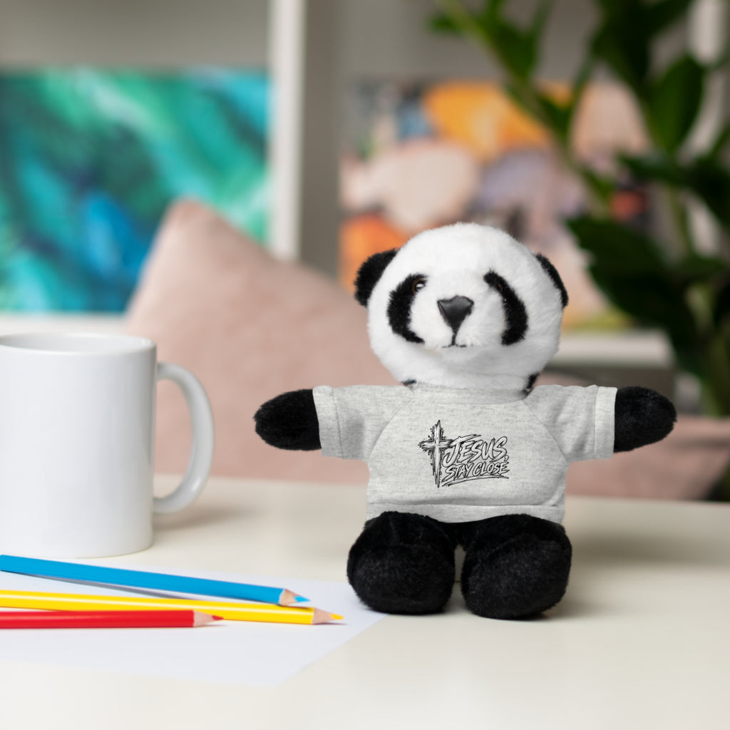 Christian Teddy Bear with "Jesus is Savior" Tee — Plush Gift for Kids & Church Events