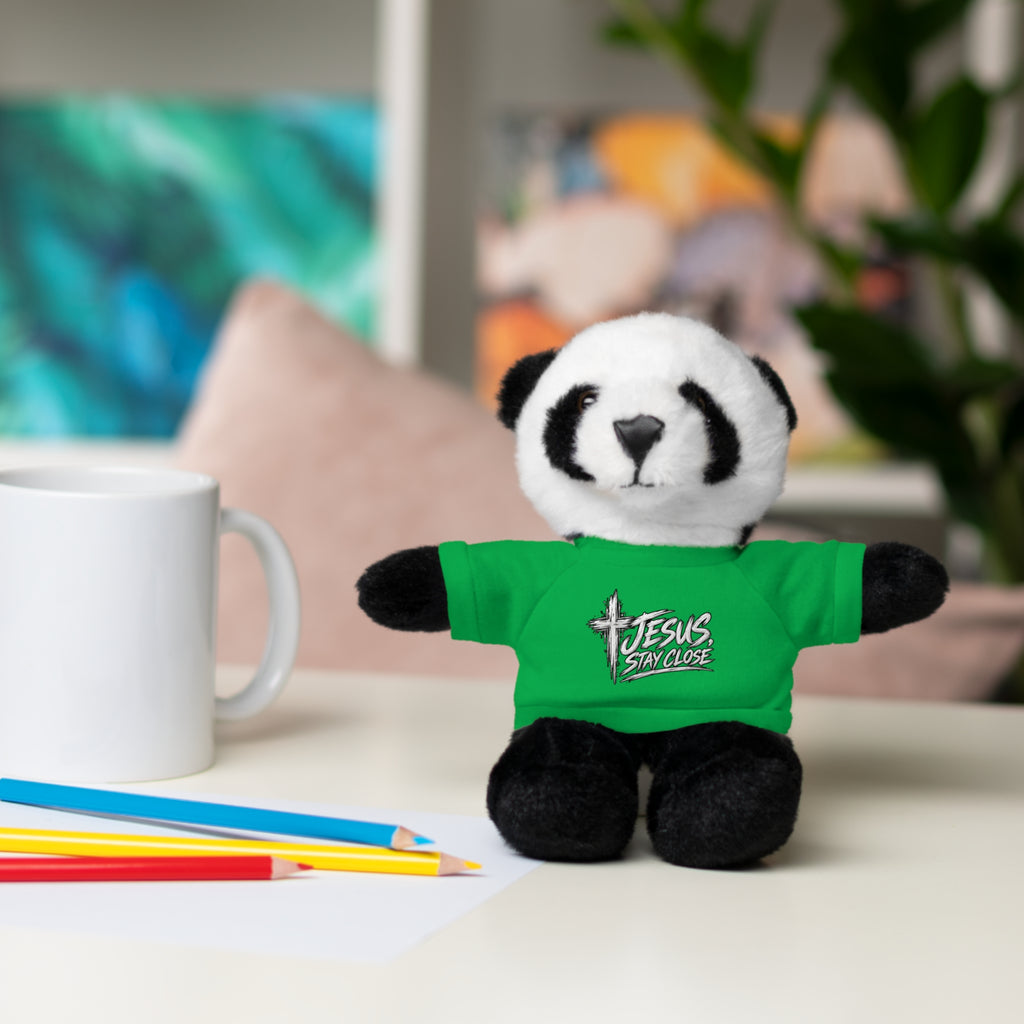 Christian Teddy Bear with "Jesus is Savior" Tee — Plush Gift for Kids & Church Events