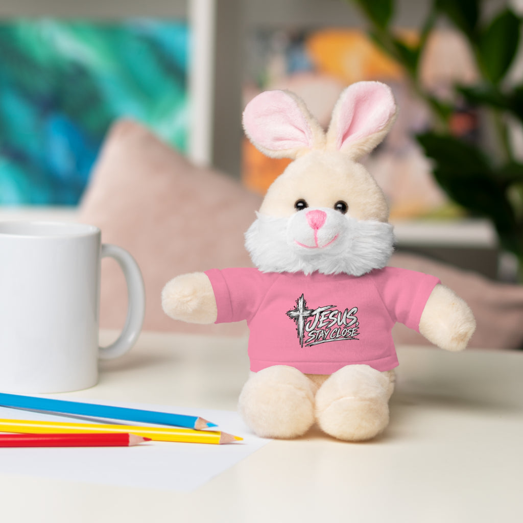 Christian Teddy Bear with "Jesus is Savior" Tee — Plush Gift for Kids & Church Events