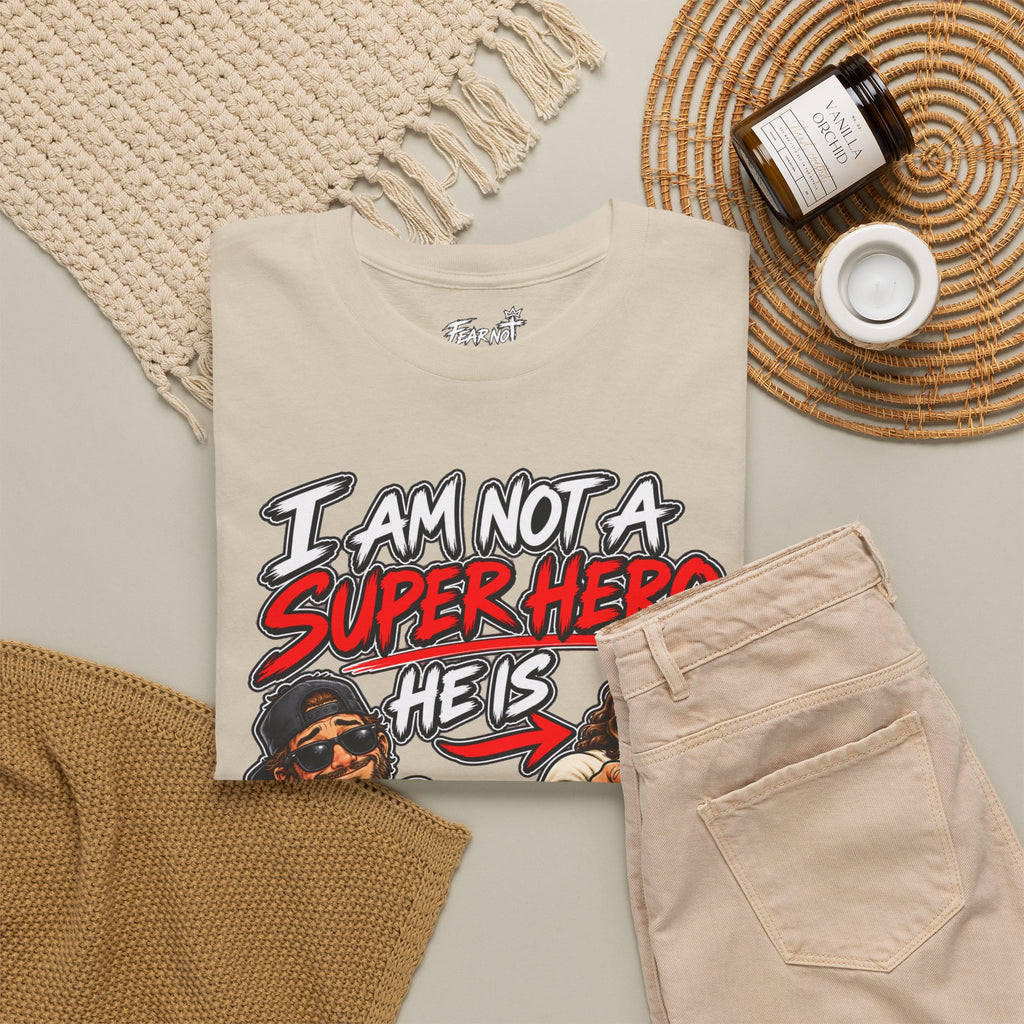 I Am Not a Superhero Tee — He Is Christian Jesus Graphic T-Shirt