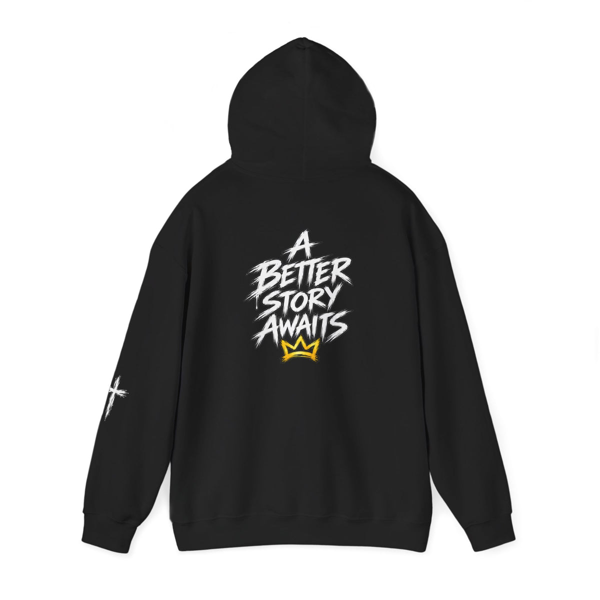 Jesus Is My Hero Hoodie | Christian Faith Crown Graffiti Design