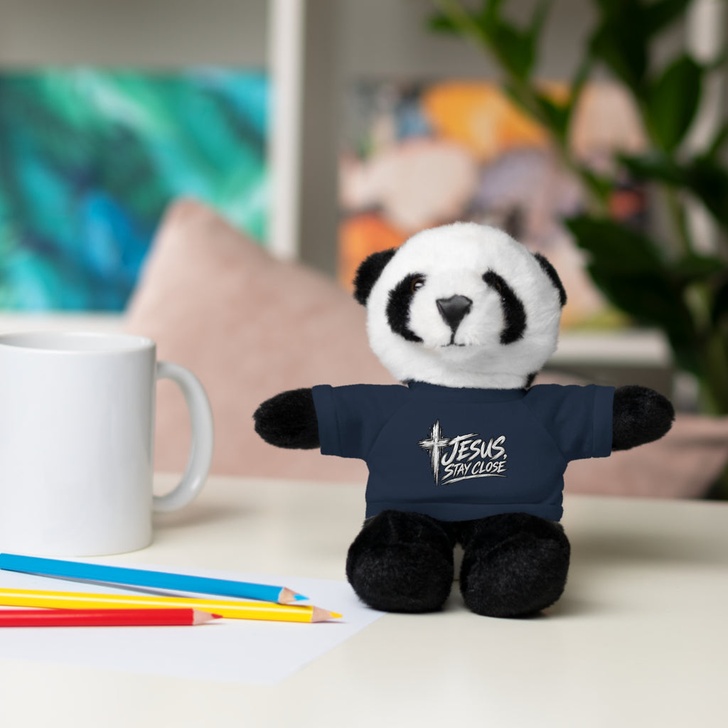 Christian Teddy Bear with "Jesus is Savior" Tee — Plush Gift for Kids & Church Events
