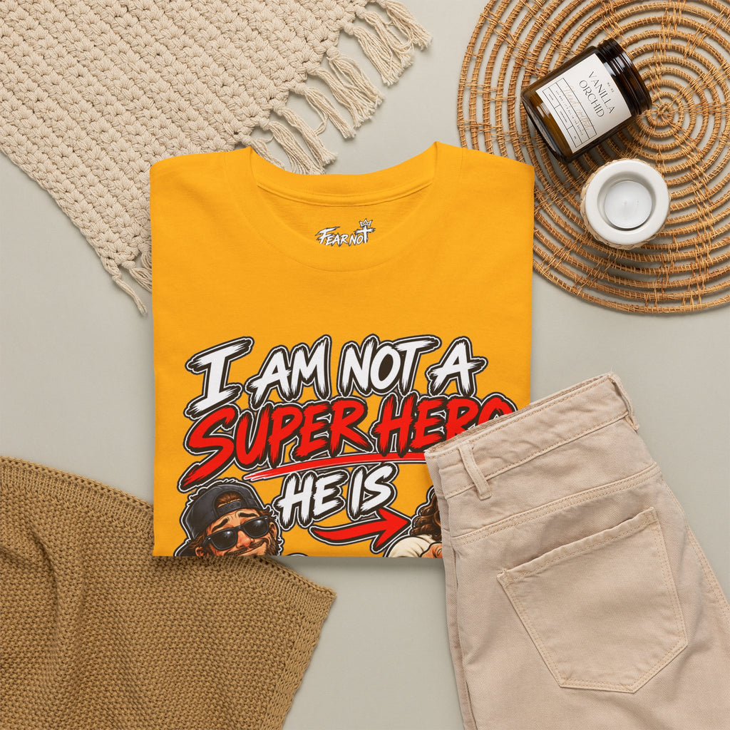 I Am Not a Superhero Tee — He Is Christian Jesus Graphic T-Shirt