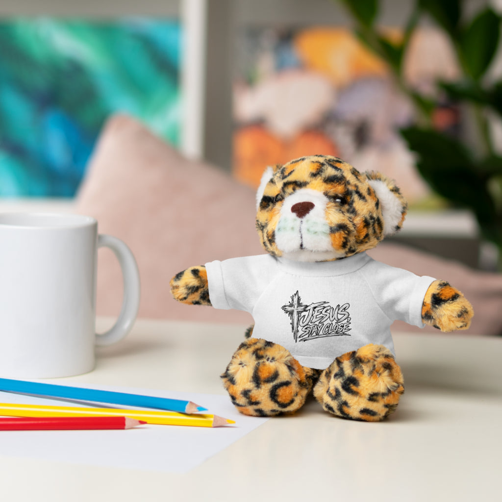 Christian Teddy Bear with "Jesus is Savior" Tee — Plush Gift for Kids & Church Events
