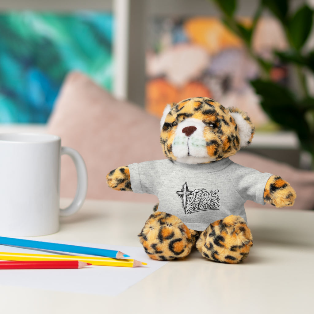Christian Teddy Bear with "Jesus is Savior" Tee — Plush Gift for Kids & Church Events