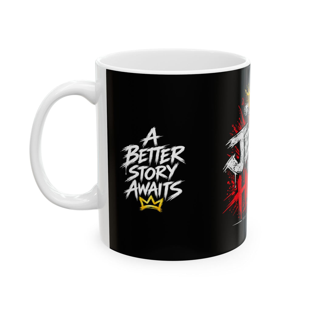 Jesus Is My Hero Ceramic Mug — Christian Faith Coffee Cup (11oz & 15oz)