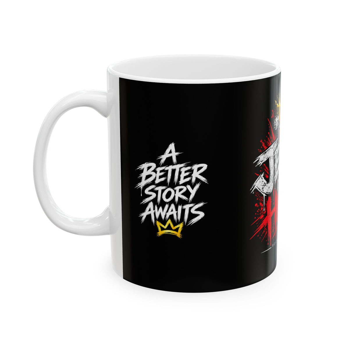 Jesus Is My Hero Ceramic Mug — Christian Faith Coffee Cup (11oz & 15oz)