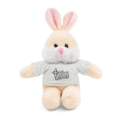 Christian Teddy Bear with "Jesus is Savior" Tee — Plush Gift for Kids & Church Events