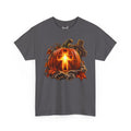 Christian Pumpkin T‑Shirt — Glowing Cross Halloween Tee