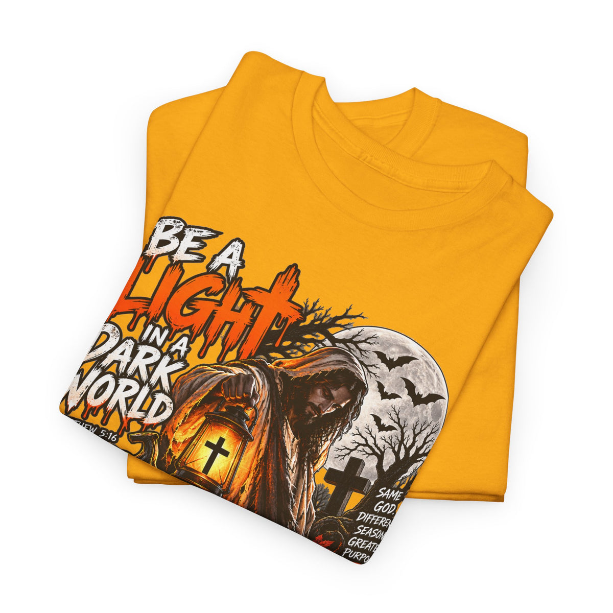 Christian Halloween T-Shirt — "Be a Light in a Dark World, Choose Jesus"