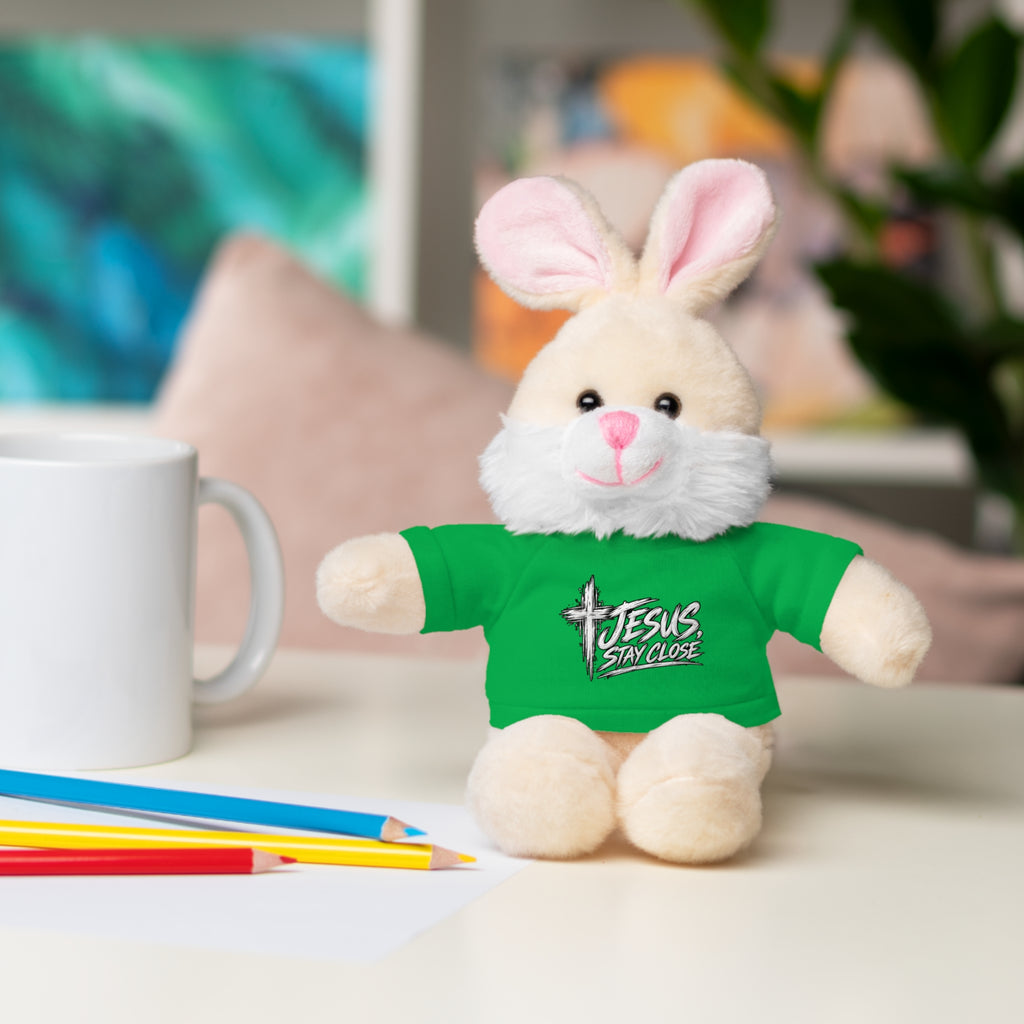 Christian Teddy Bear with "Jesus is Savior" Tee — Plush Gift for Kids & Church Events